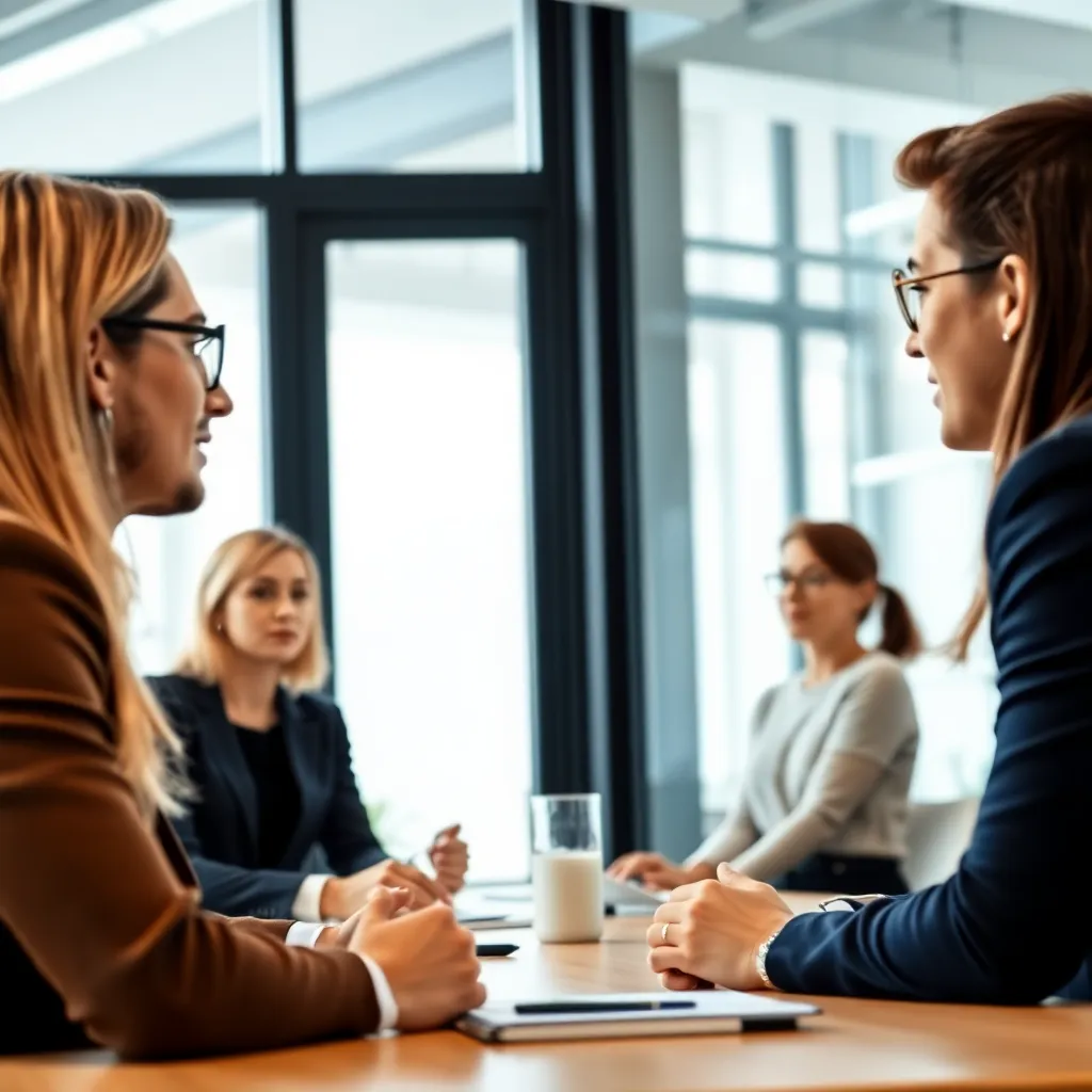 Nederlandse collega's in open discussie tijdens vergadering