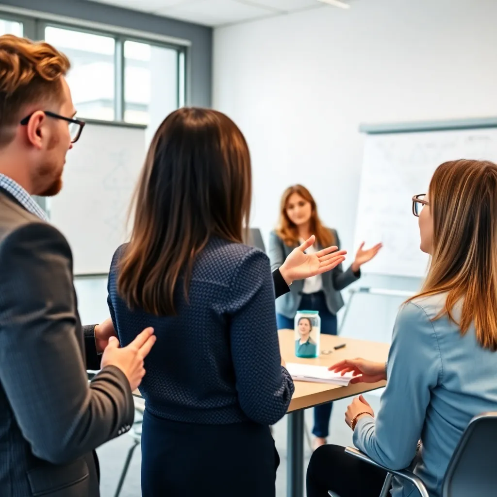 Collega's in informeel gesprek tijdens koffiepauze