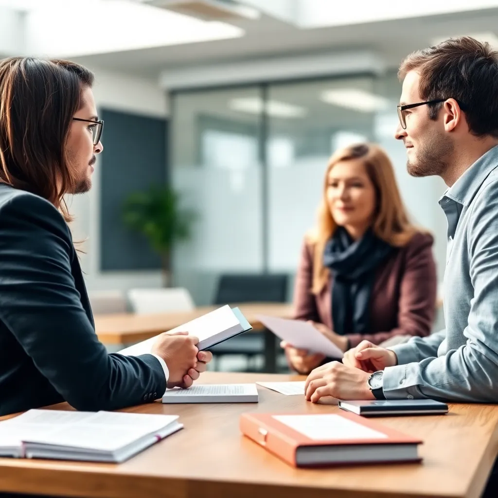 Nederlandse collega's in een open kantoorruimte in gesprek