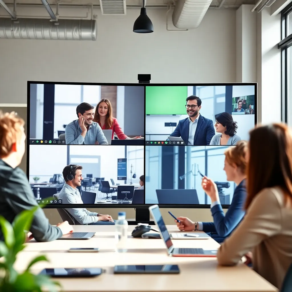 Online vergadering met Nederlandse en internationale collega's